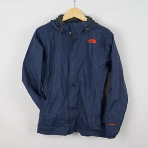 North Face HyVent Navy Shell / Rain Jacket, Kids Large 14/16